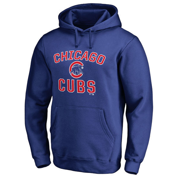 Chicago Cubs Royal Blue Fastball Fleece Men's Pullover Hoodie