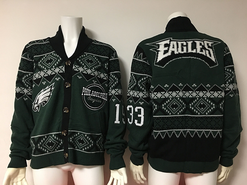Philadelphia Eagles NFL Adult Ugly Cardigan Sweater