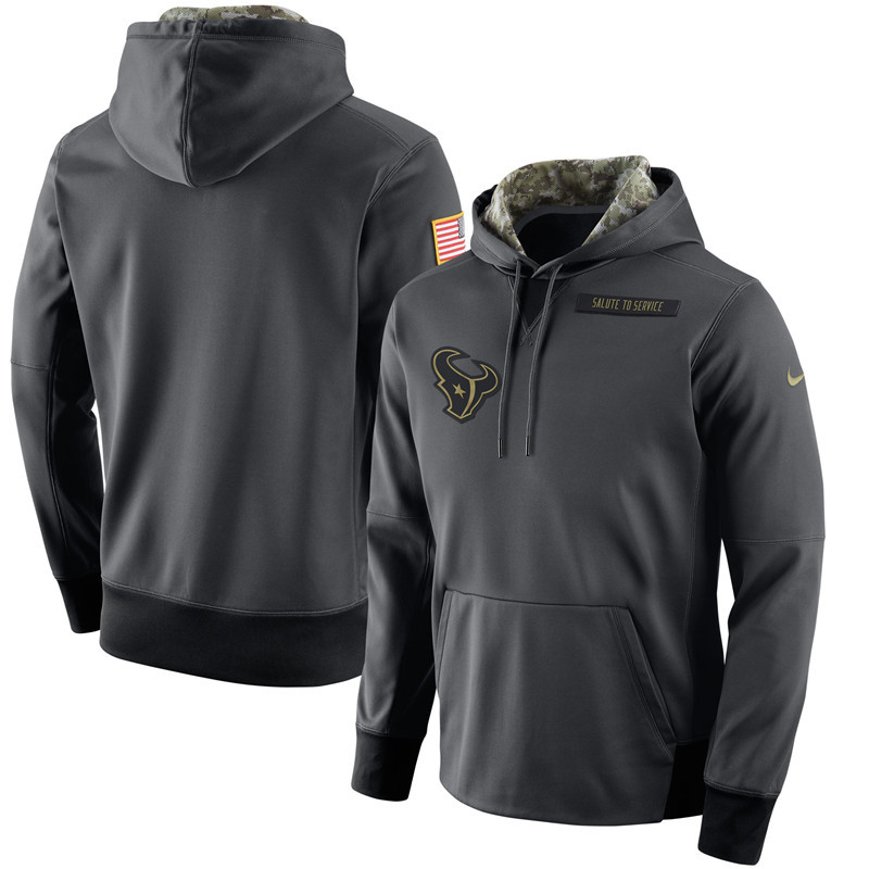 Nike Houston Texans Anthracite Salute to Service Player Performance Hoodie