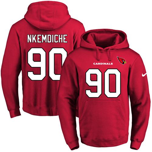 Nike Cardinals 90 Robert Nkemdiche Red Men's Pullover Hoodie