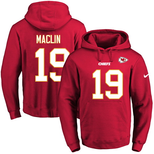 Nike Chiefs 19 Jeremy Maclin Red Men's Pullover Hoodie