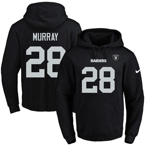 Nike Raiders 28 Latavius Murray Black Men's Pullover Hoodie