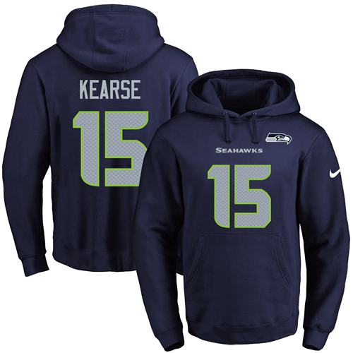 Nike Seahawks 15 Jermaine Kearse Navy Men's Pullover Hoodie