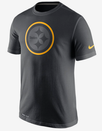 Nike Steelers Black Legend Logo Men's Short Sleeve T-Shirt