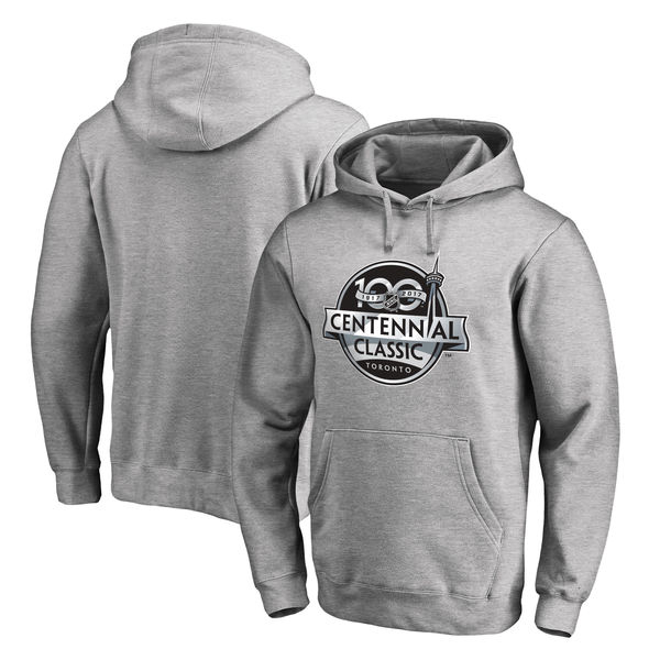 NHL Fanatics Branded 2017 Centennial Classic Pullover Hoodie Heather Gray