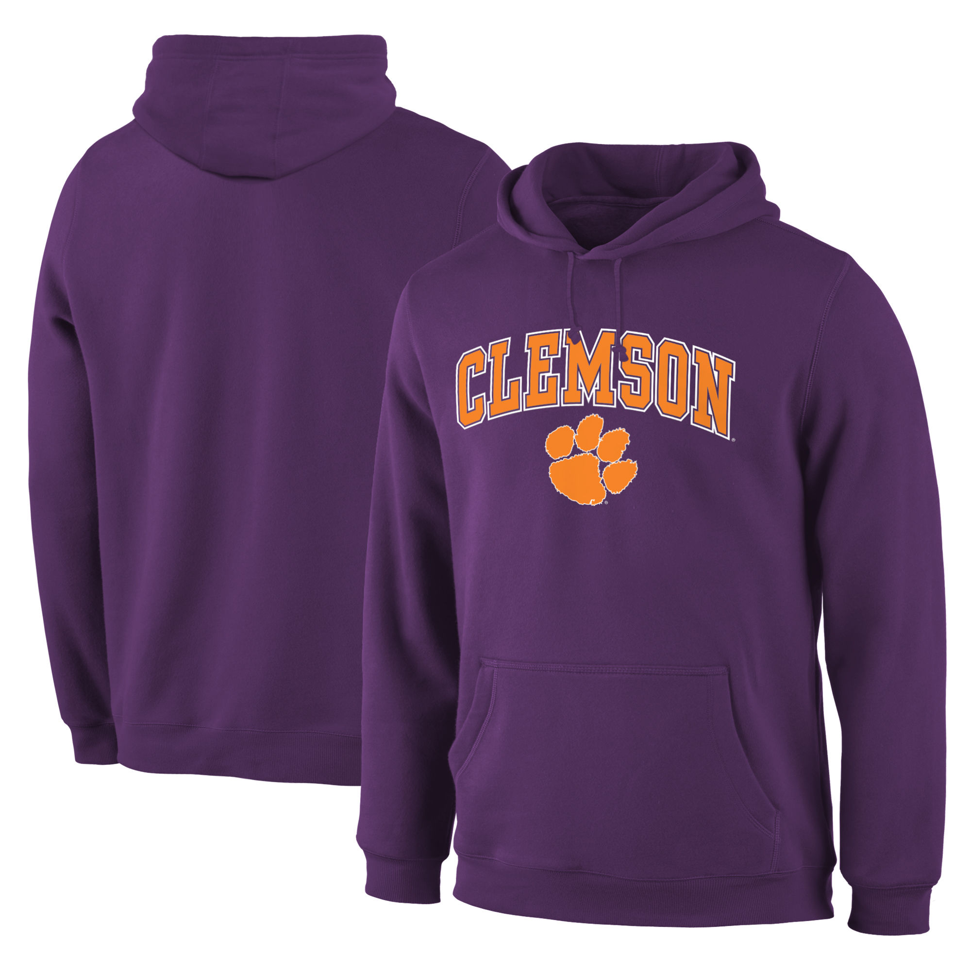 Clemson Tigers Purple Campus Pullover Hoodie