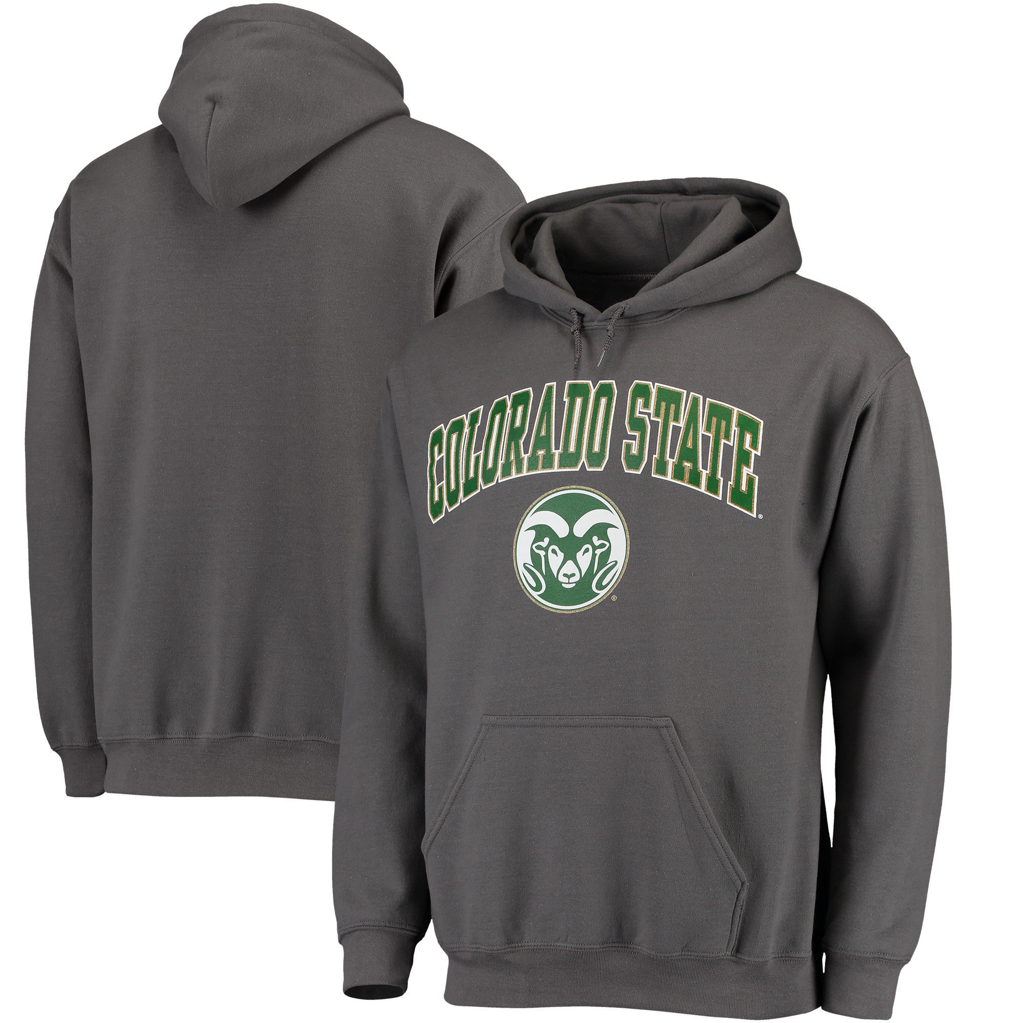 Colorado State Rams Charcoal Campus Pullover Hoodie