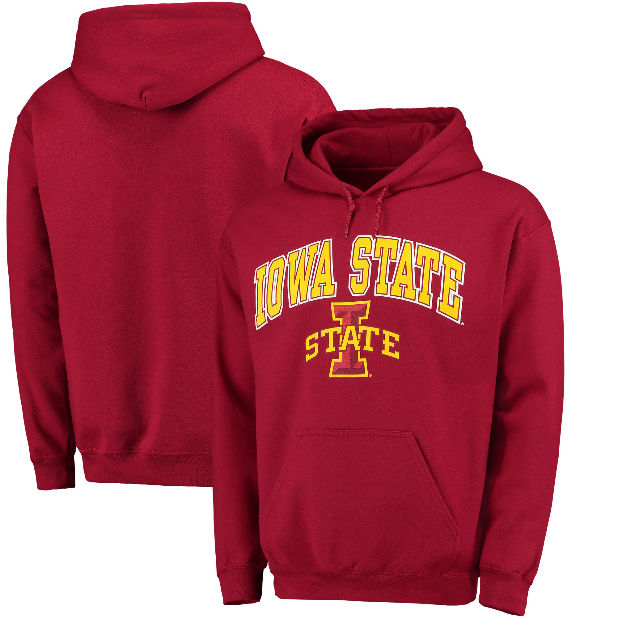 Iowa State Cyclones Cardinal Campus Pullover Hoodie