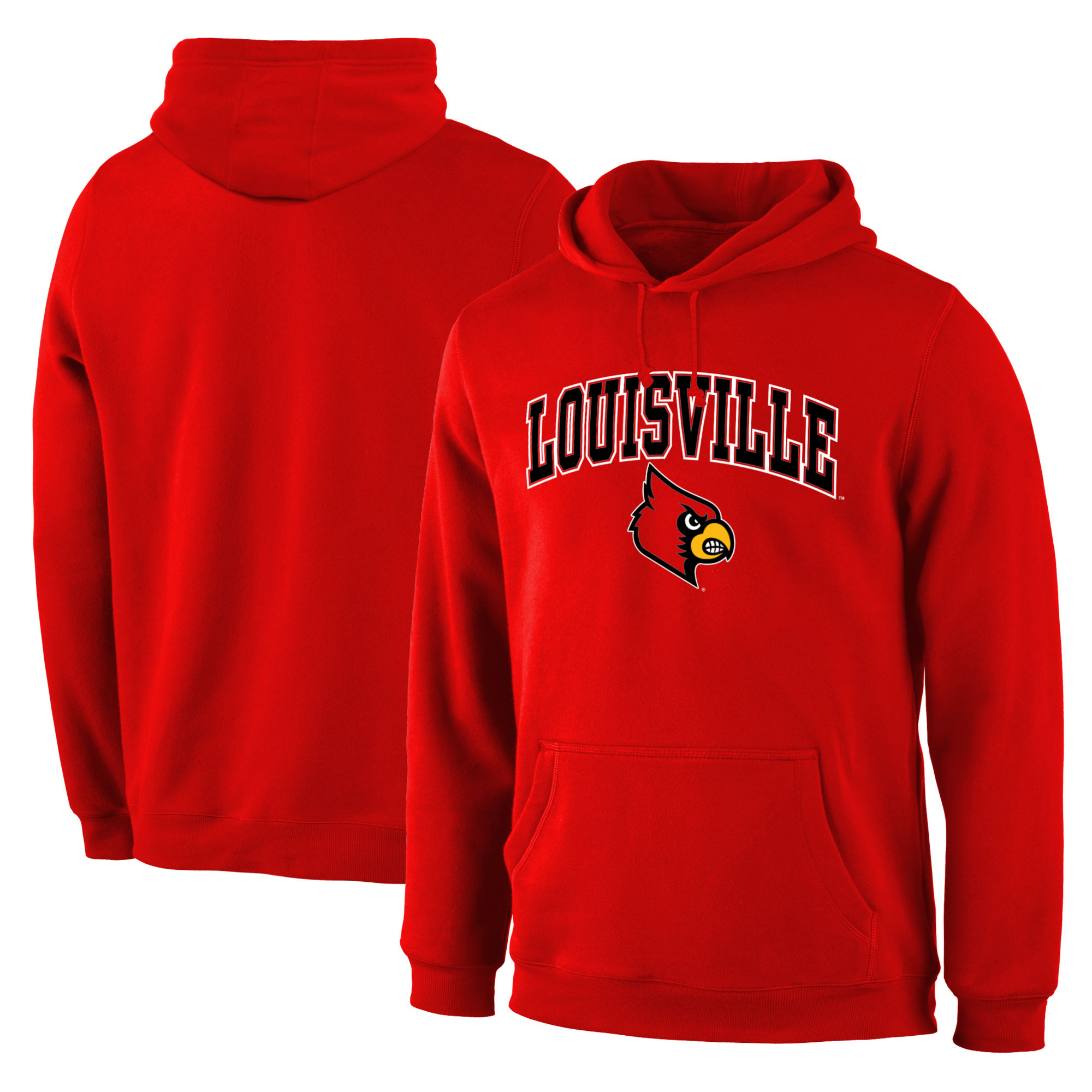 Louisville Cardinals Red Campus Pullover Hoodie