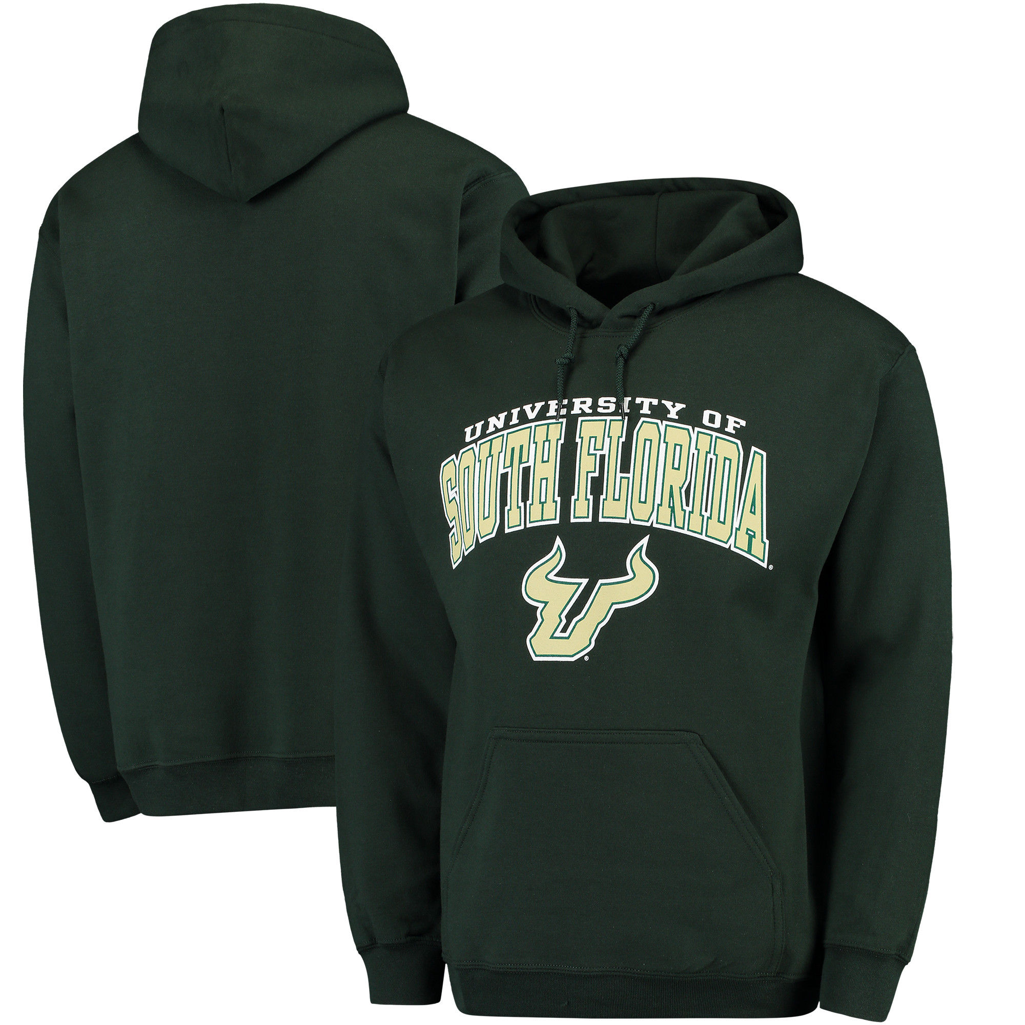 South Florida Bulls Green Campus Pullover Hoodie