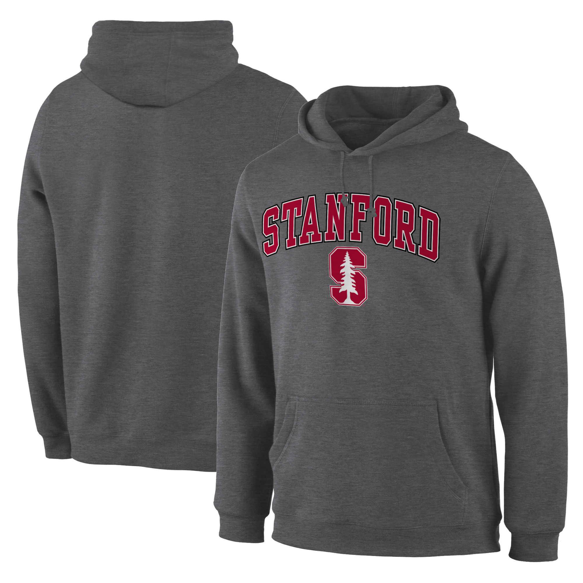 Stanford Cardinal Charcoal Campus Pullover Hoodie