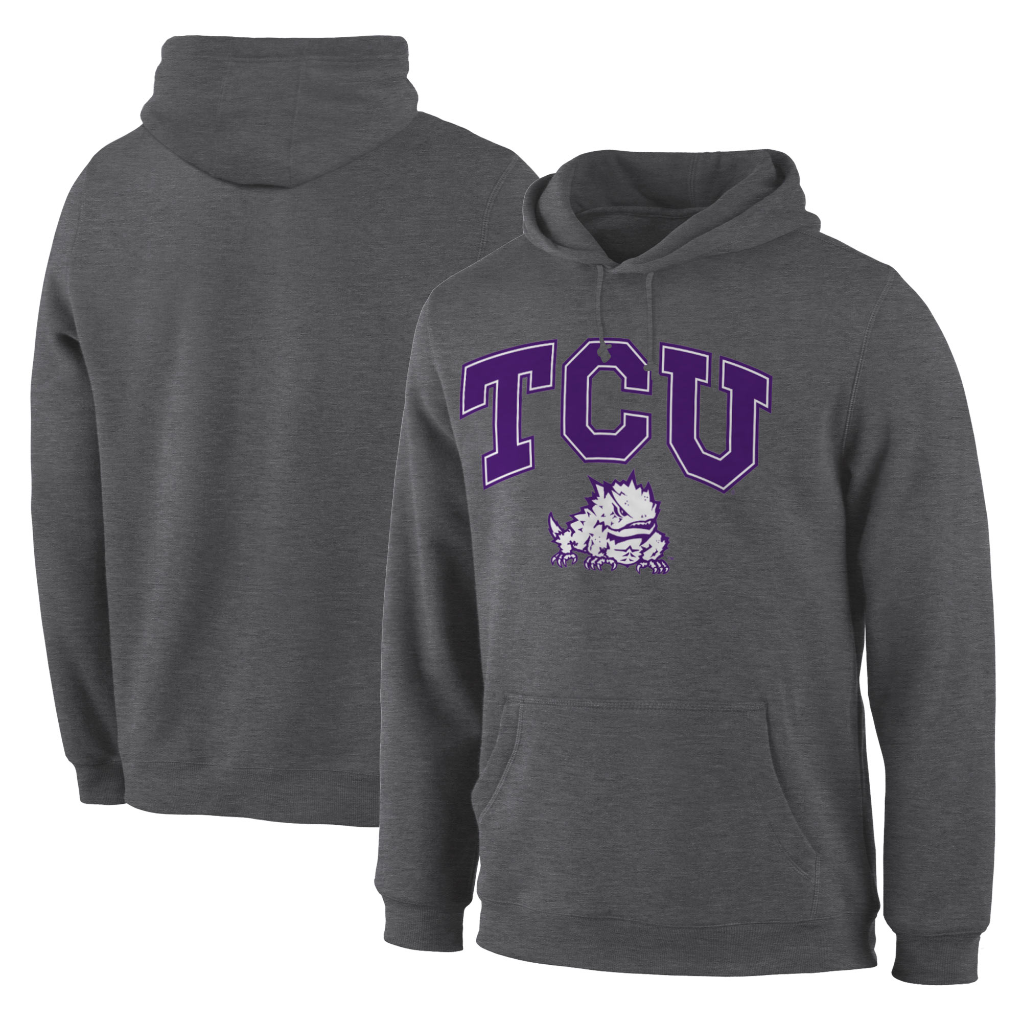 TCU Horned Frogs Charcoal Campus Pullover Hoodie