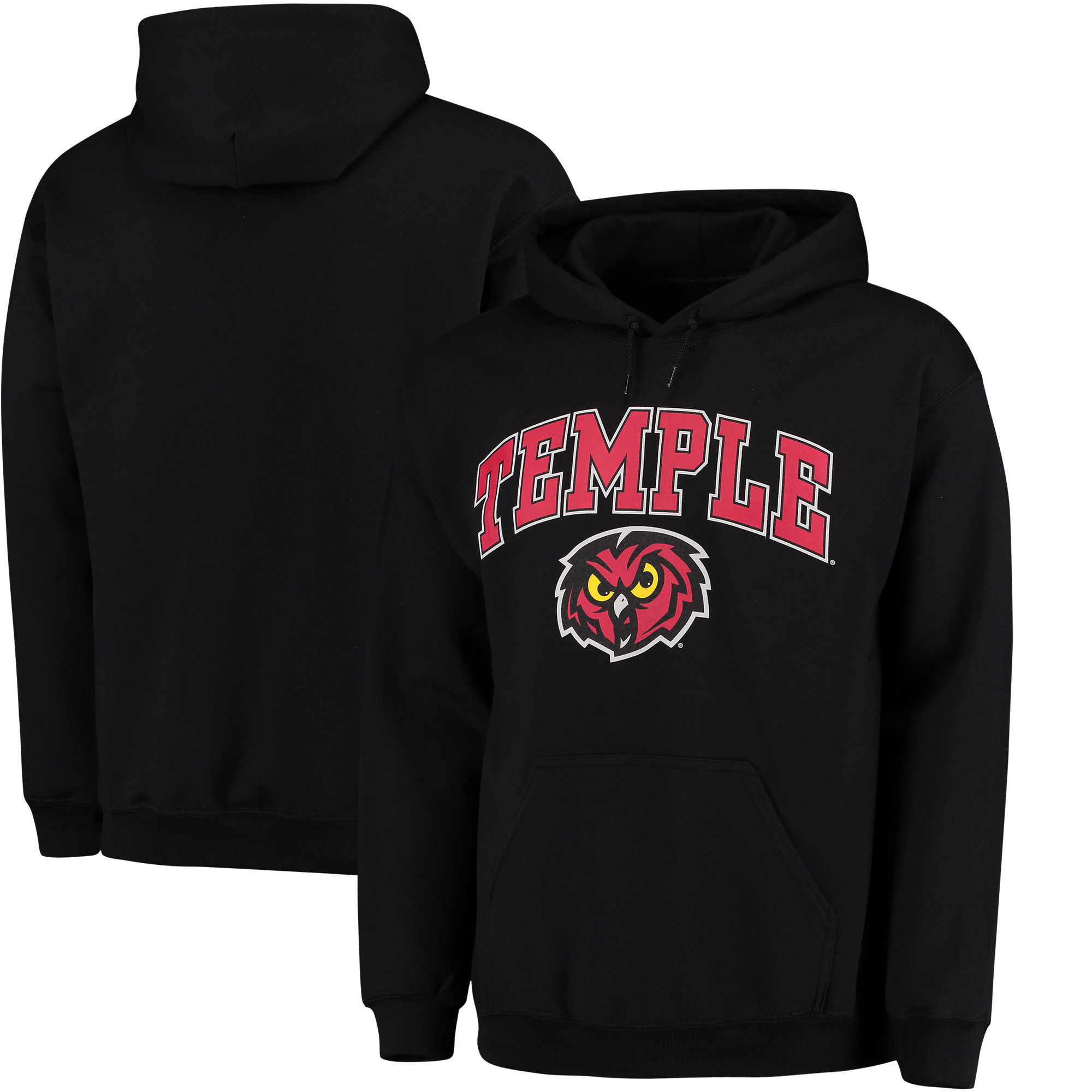 Temple Owls Red Campus Pullover Hoodie (2)