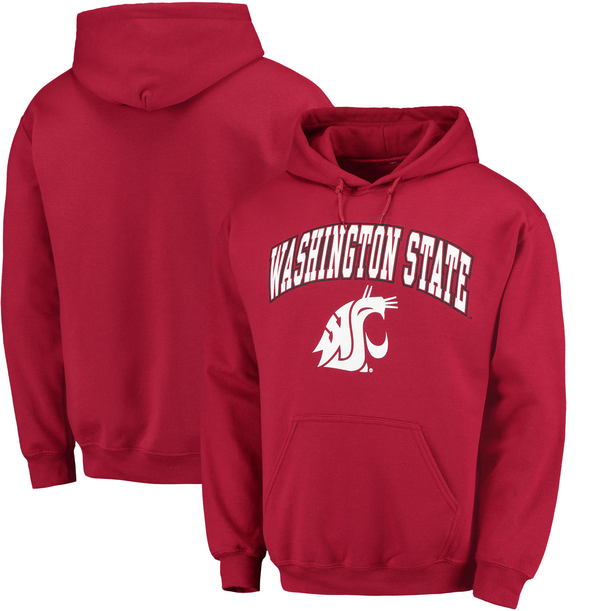 Washington State Cougars Red Campus Pullover Hoodie