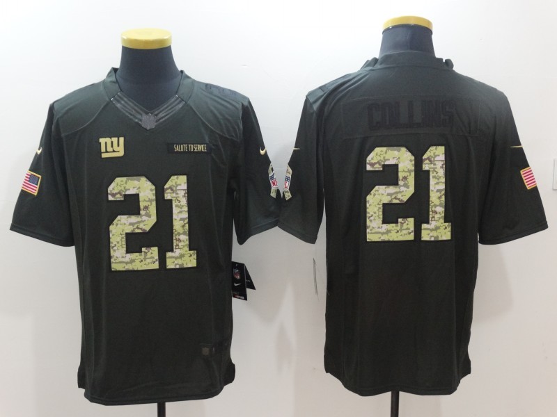 Nike Nike Giants 21 Landon Collins Anthracite Salute to Service Limited Jersey