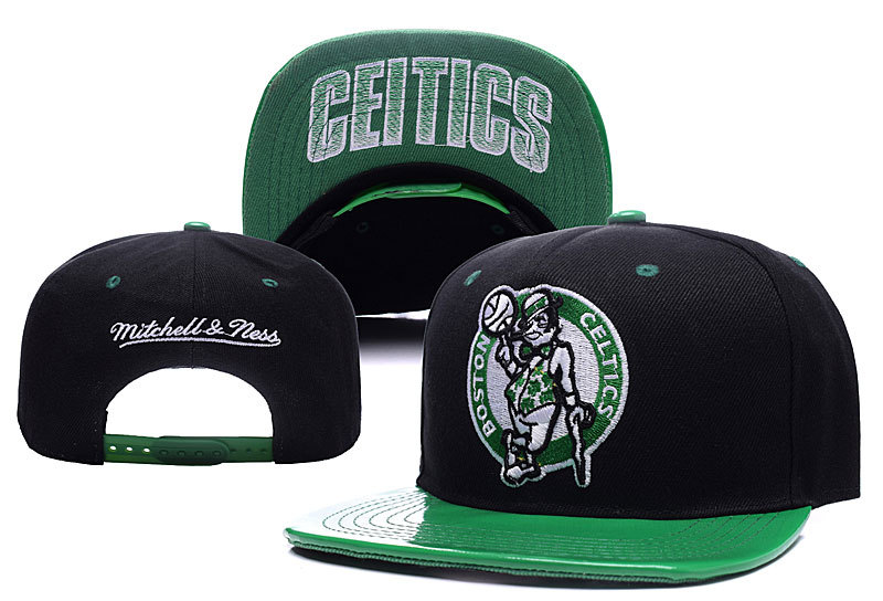 Celtics Team Logo Black Adjustable Hat YD