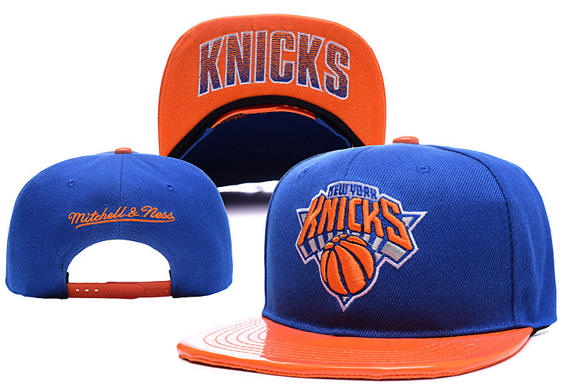 Knicks Team Logo Blue Adjustable Hat YD