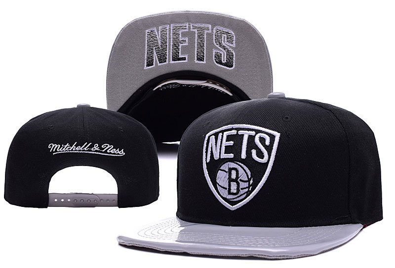 Nets Team Logo Black Adjustable Hat YD