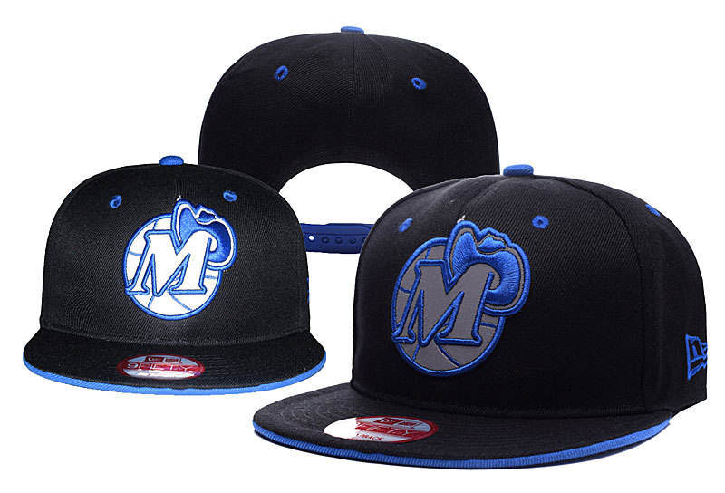 Mavericks Team Logo Black Adjustable Hat YD
