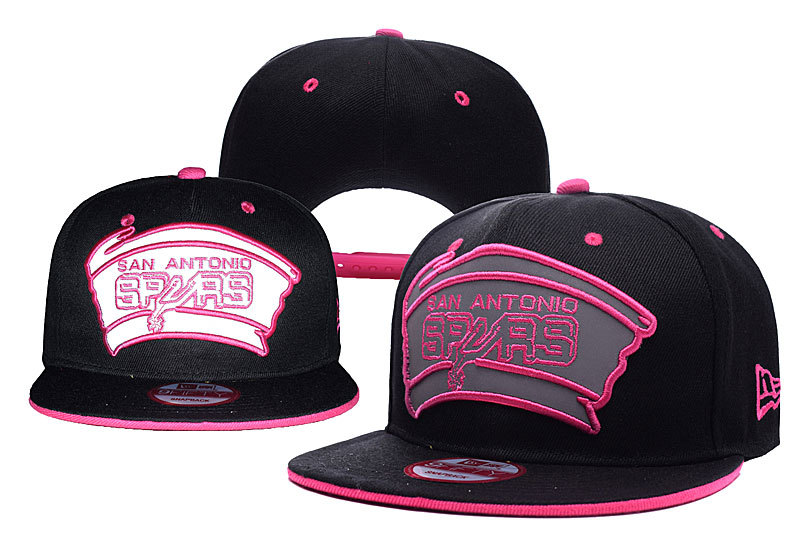 Spurs Cute Logo Black Adjustable Hat YD