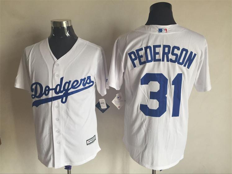 Dodgers 31 Joc Pederson White New Cool Base Jersey
