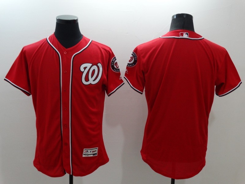 Nationals Blank Red Flexbase Jersey