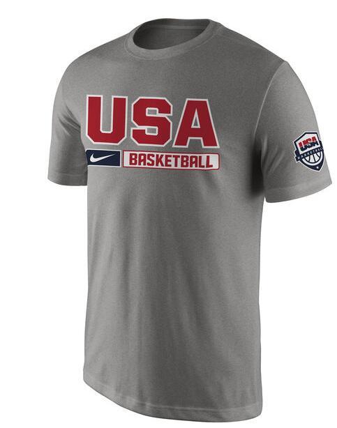 Nike Team USA Grey Basketball Men's T-Shirt