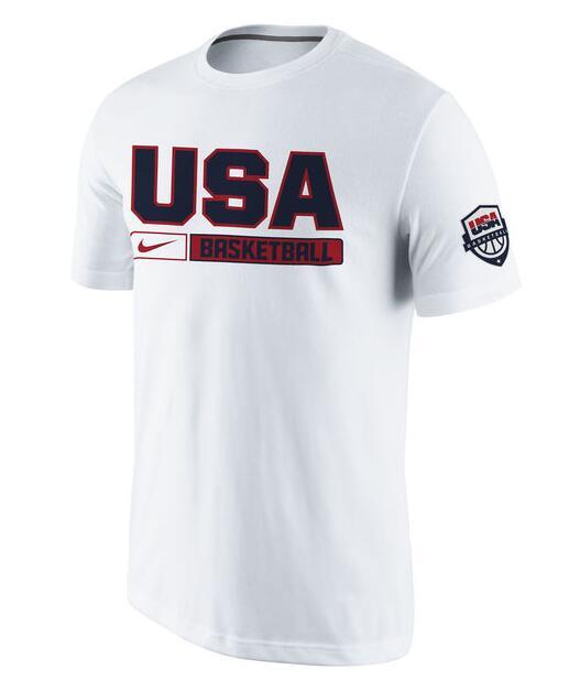Nike Team USA White Basketball Men's T-Shirt