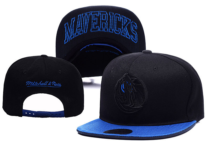 Mavericks Team Logo Black M & N Adjustable Hat YD