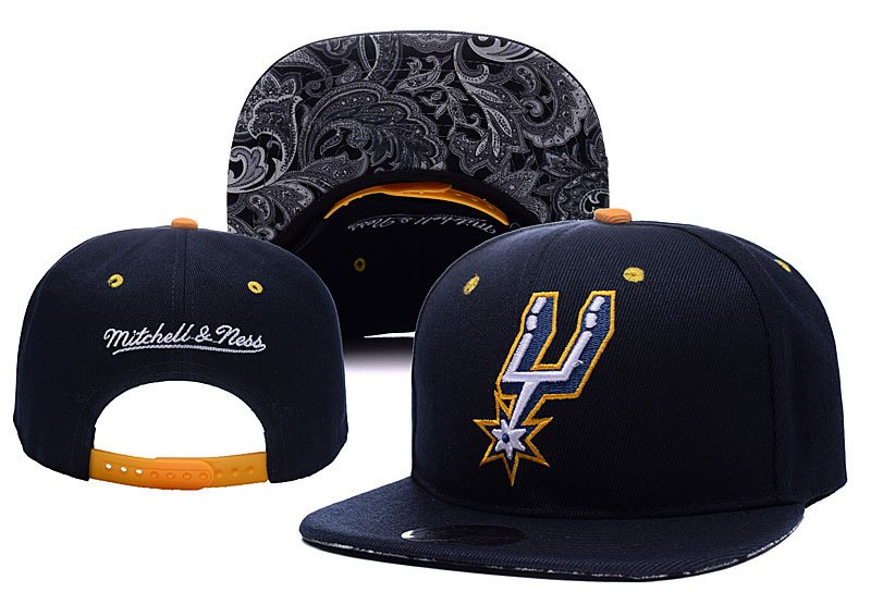 Spurs Fresh Logo Black M & N Adjustable Hat YD