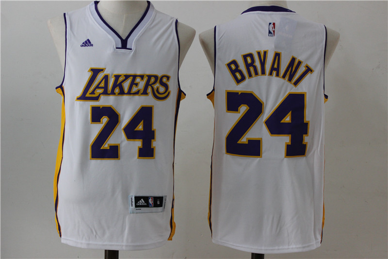Lakers 24 Kobe Bryant White Swingman Jersey