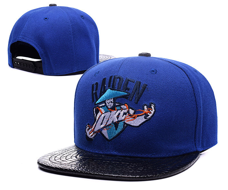 Thunder Cartoon Logo Blue Adjustable Hat LH