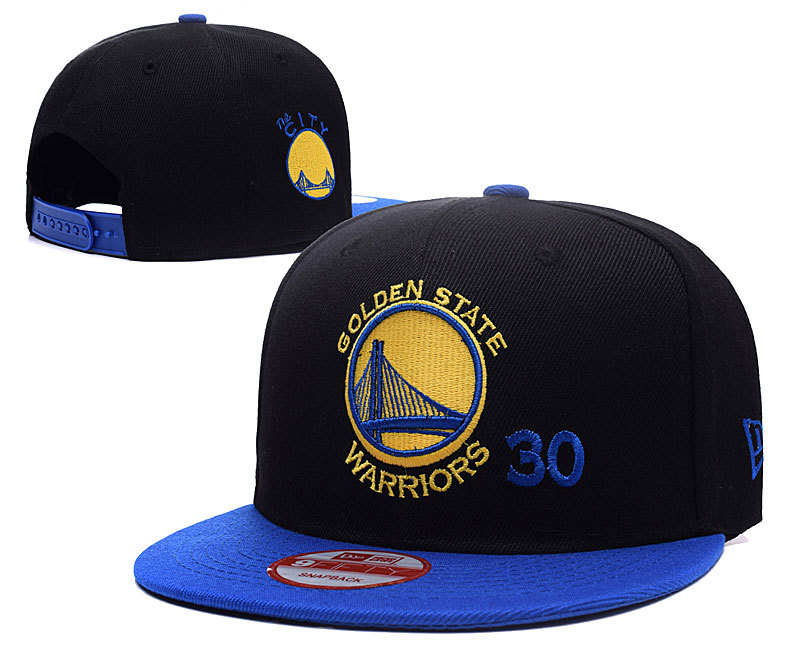 Warriors Stephen Curry Black Adjustable Hat LX
