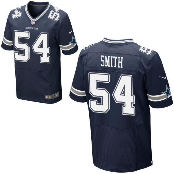 Nike Cowboys 54 Jaylon Smith Blue Elite Jersey