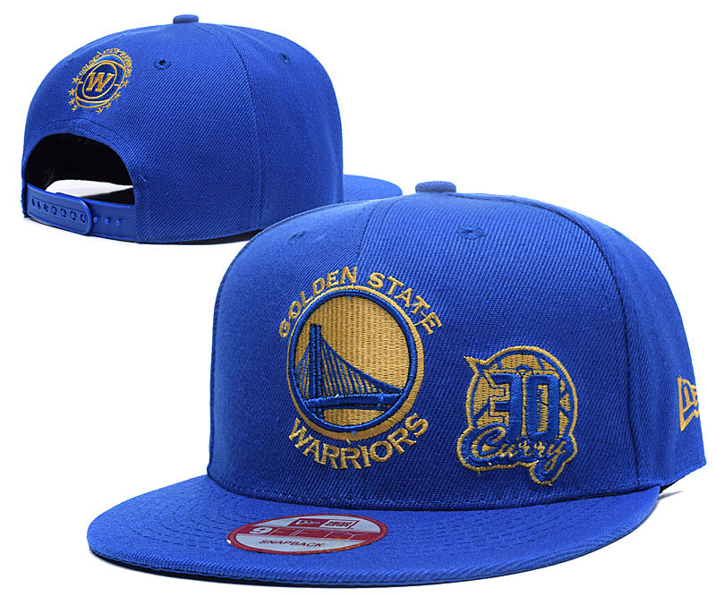 Warriors 30 Stephen Curry Blue Adjustable Hat LH