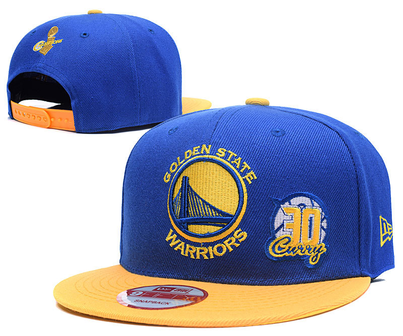 Warriors 30 Stephen Curry Blue Adjustable Hat LH2