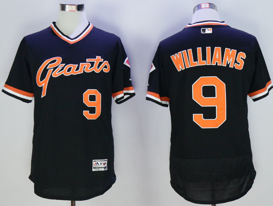 Giants 9 Matt Williams Black Cool Base Cooperstown Collection Player Jersey