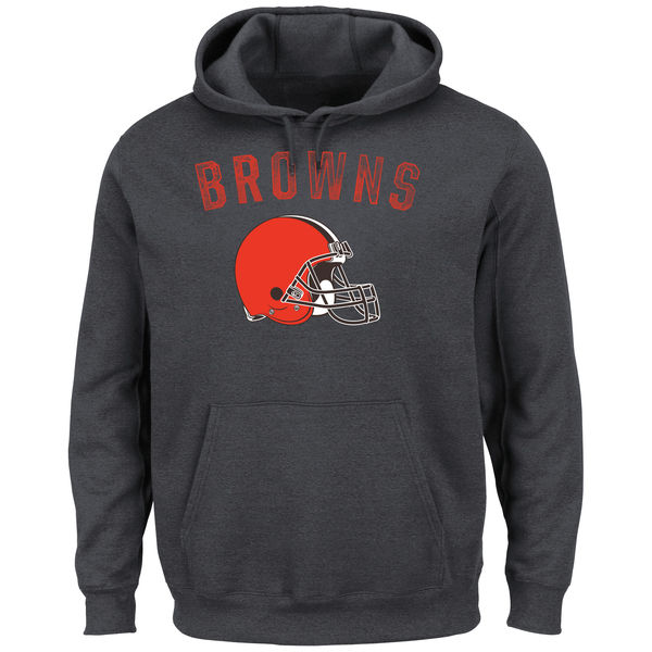 Cleveland Browns Majestic Kick Return II Pullover Hoodie Charcoal