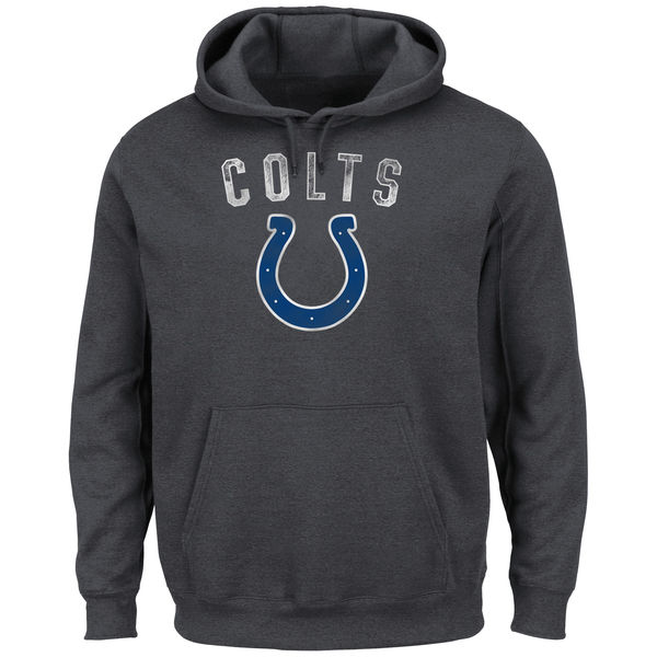 Indianapolis Colts Majestic Kick Return II Pullover Hoodie Charcoal