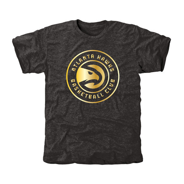 Atlanta Hawks Gold Collection Tri Blend T-Shirt Black