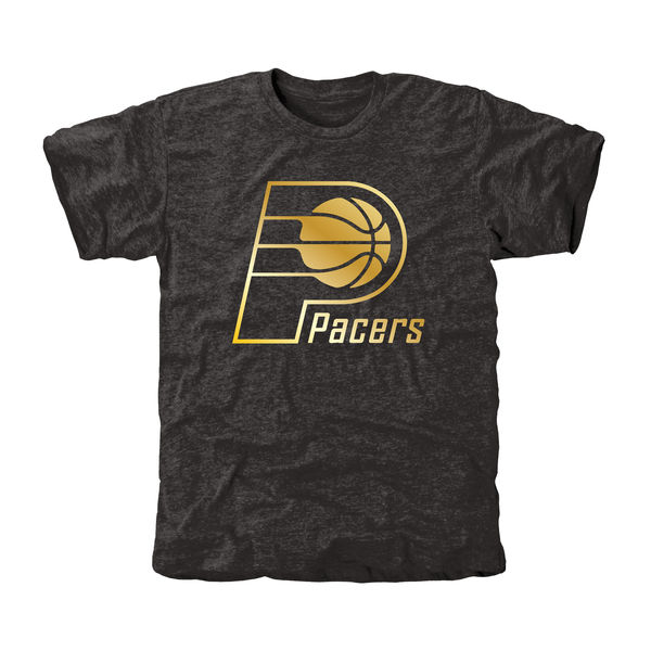 Indiana Pacers Gold Collection Tri Blend T-Shirt Black