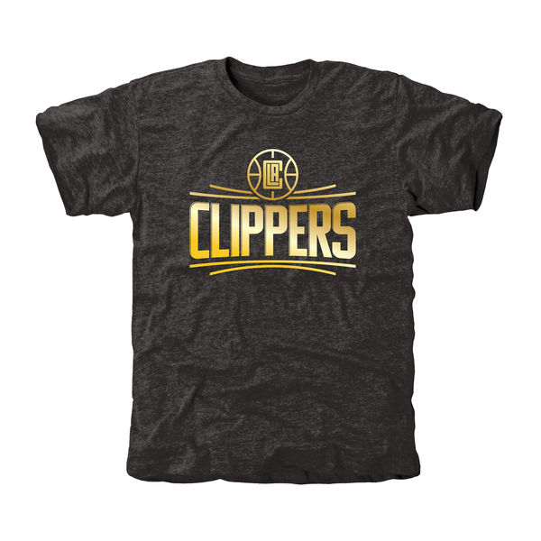 LA Clippers Gold Collection Tri Blend T-Shirt Black