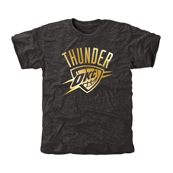 Oklahoma City Thunder Gold Collection Tri Blend T-Shirt Black