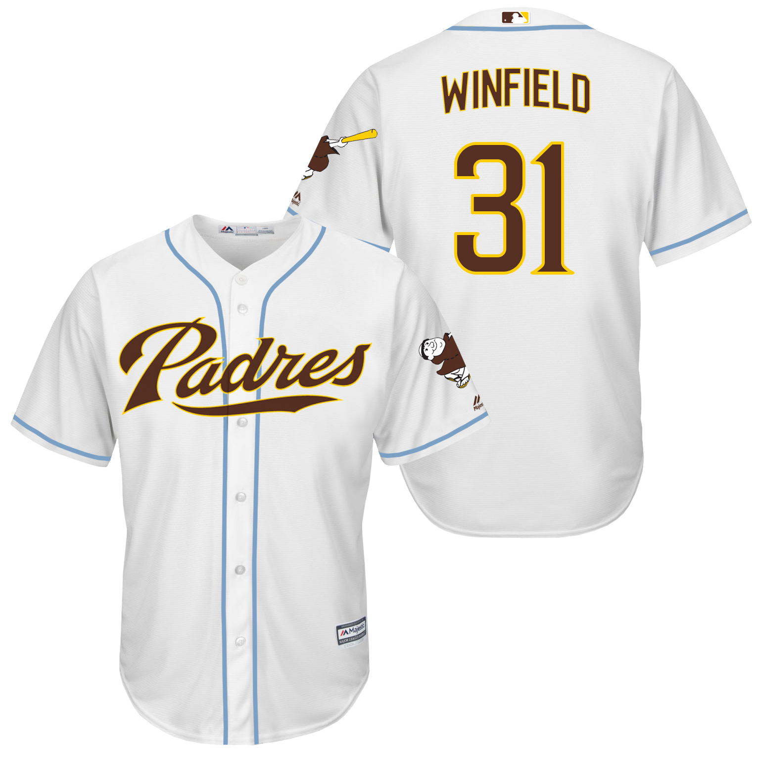 Padres 31 Dave Winfield White New Cool Base Jersey