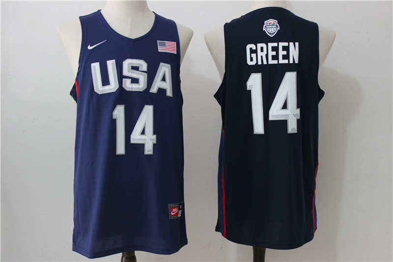 USA Basketball 14 Draymond Green Royal Nike Rio Elite Stitched Jersey