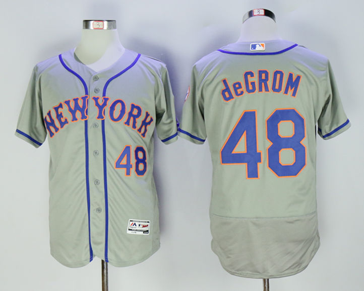 Mets 48 Jacob deGrom Grey Flexbase Jersey