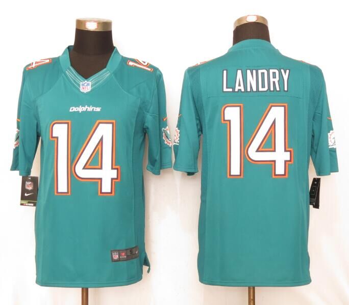 Nike Dolphins 14 Jarvis Landry Green Limited Jersey