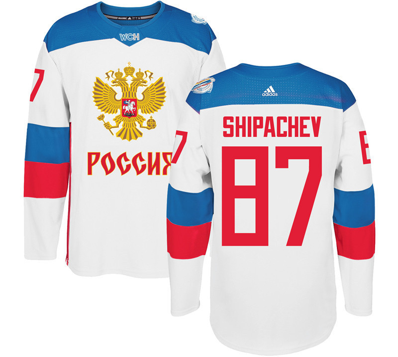 Russia 87 Vadim Shipachev White 2016 World Cup Of Hockey Premier Player Jersey