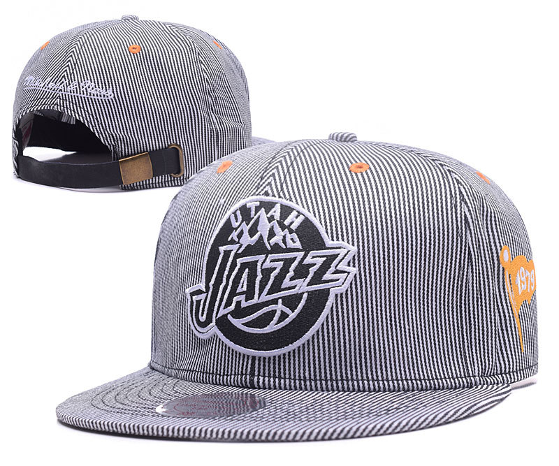 Jazz Team Logo Grey Adjustable Hat GS