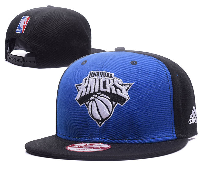 Knicks Team Logo Blue & Black Adjustable Hat GS